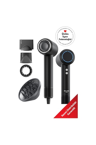 X116 Ultra İyonlu Saç Kurutma Makinesi Ultra Sessiz Ve Hızlı Kurutma Siyah - 688836332