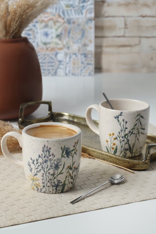 Keramika Deep Bloom Bulut Kupa 8 Cm 2 Adet 22942-43