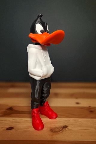 3dbaskı 26 C M Daffy Duck Figürü, Looney Tunes Figür, Çizgi Film Figürü Space Jam - Daffy Duck