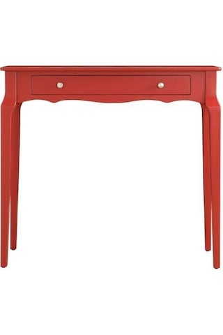 Wooding 100 Cm Çekmeceli Masif Kırmızı Lake Bonamy Dresuar Kırmızı