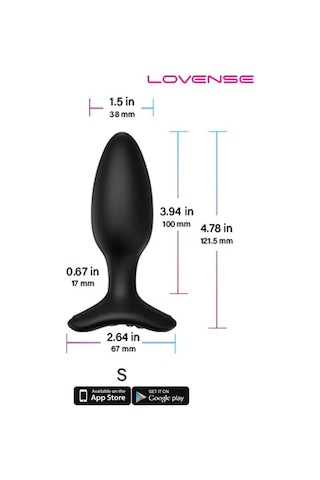 Erotixshop Lovense Hush 2 Anal Plug 1.5" App Controlled