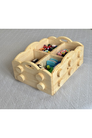Masif Ahşap Montessori Oyuncak Sandığı / Kutusu Masif Ahşap Montessori Oyuncak Sandığı / Kutusu