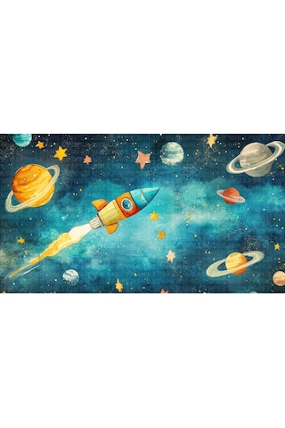 Çocuk Odası Uzay Serisi 25 Çocuk Odası Poster Duvar Kağıdı