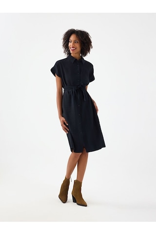 LOFT Loose Fit Kadın Elbise Lf2038352 Q1.v1 Siyah