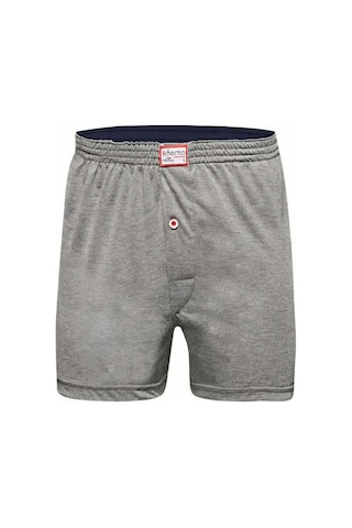 Saran Erkek Havlu Bel Pamuk'lu Boxer 3104 - 10 Adet Gri