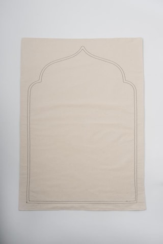 Seccade Naturel Düz Ham Keten Yumuşak Iç Dolgulu 70x115 Sade Ç1 Bej