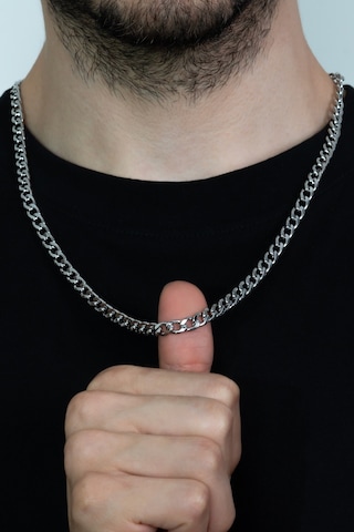 Gemici Çelik Erkek Zincir Kolye 6 Mm 56 Cm H081 (31175655) Çelik