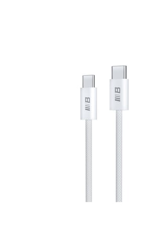 Blueo Braided PD 60W Ultra Hızlı Şarj V Data Kablosu Beyaz