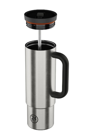 Straw Cup Brushed Steel Pipetli Paslanmaz Çelik Termos 800 Ml Çelik