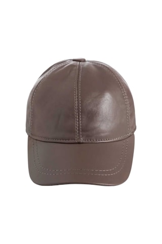 Unisex %100 Deri Arkadan Ayarlanabilir Baseball Kep Şapka Kahverengi