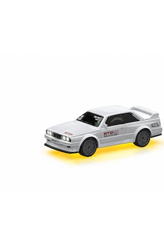 Rtd Retro Beyaz Uzaktan Kumandalı Spor Araba 2.4 Ghz 1:43 Ölçekli