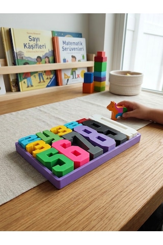 Montessori Matematik Eğitici Toplama Öğreten Sayı Blokları