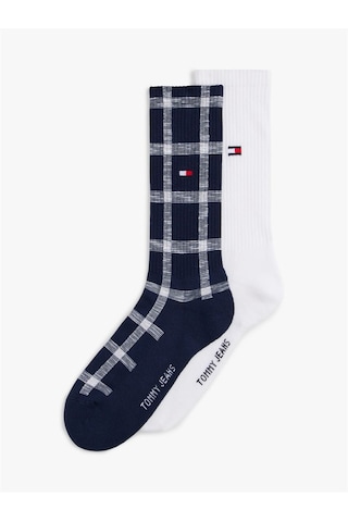 Tommy Hilfiger Th Unı Tj Sock 2p Tartan Uniseks Mavi Çorap - S701236476