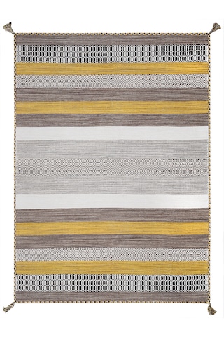 My Home Halı Trb-04 Sarı İskandinav El Dokuma Kilim Sarı