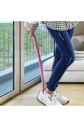Porsima Org-200 Askılı Ayakkabı Çekeceği Uzun Plastik Kerata Ayakkabı Giyme Aparatı 60cm