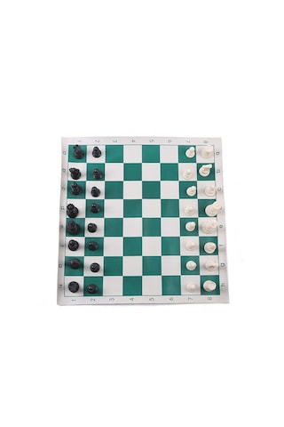 Sones Taşıma Çantasıyla Birlikte 34,5 Cm Katlanabilir Taşınabilir Satranç Takımı