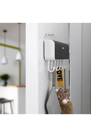 Gri Mengnı Yeni Depolama Rafı Kancalı Çok Fonksiyonlu Depolama Rafı Yumruksuz Organizatör Bölmeli Banyo Aksesuarları Setleri Gri