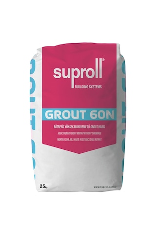 Suproll Grout 60N Rötresiz Yüksek Mukavemetli Grout Harcı Suproll Grout 60N Rötresiz Yüksek Mukavemetli Grout Harcı