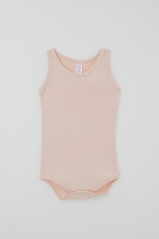 Breeze Kız Çocuk Çıtçıtlı Atlet Zıbın Body Basic 1-3 Yaş , Pudra