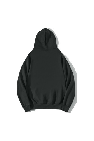 Brz Collection Oversize Unisex Basic Hoodie Antrasit Antrasit