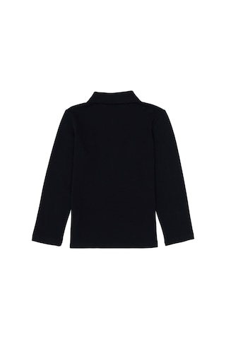 U.S. Polo Assn. Kız Çocuk Siyah Polo Yaka Basic Sweatshirt 50316836-VR046
