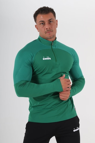Diadora Premium Antrenman Eşofmanı Tek Üst Yeşil