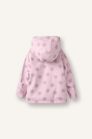 Defacto Puantiyeli Peluş Astarlı Kapüşonlu Mont Kız Bebek G9328a526aupn426 Pembe-pn426