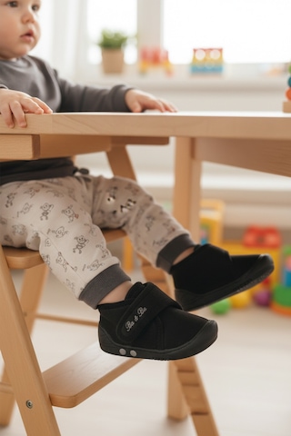 Ayakmod Siyah Süet Cırtlı Bebek Panduf Ba&ba 058989 B Siyah
