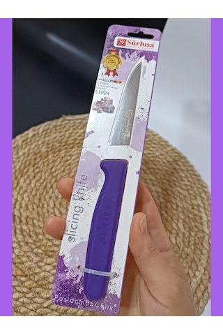 Sürmene 61004 Mutfak Bıçağı 9,50 Cm Mor Çok Renkli