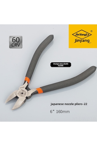 Wezone Endüstriyel Çelik Açık Ağız Tırnaklı Pense, Çift Kenarli, Japon Stili, Plastik Ve Elektronik İşleri İçin, 6 İnç İnce Tip, El Aracı