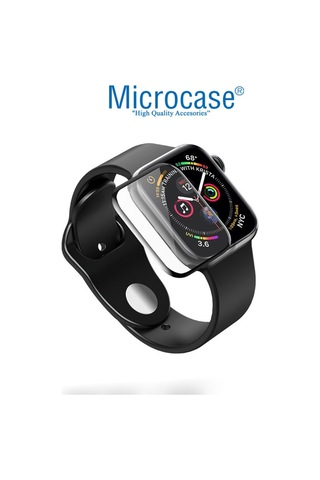 Apple Uyumlu Watch Seri 4 - 5 44 Mm Tam Kaplayan Kavisli 3D Pet Film Syh