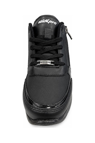 Wickers Dolgu Tabanlı Fermuarlı Sneaker Siyah