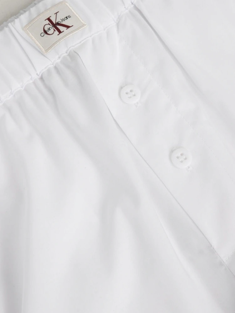 Calvin Klein Summer Poplin Kadın Beyaz Boxer J20j225218-yaa Çok Renkli