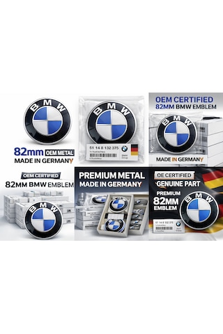 Bmw E46 74mm Bagaj Amblemi Oem Metal Logo