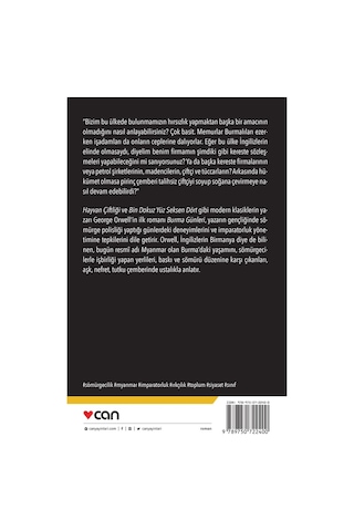 Burma Günleri - George Orwell - Can Yayınları