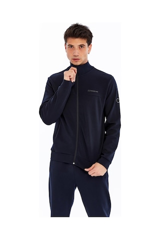 AR-MA Arma Erkek Slim Fit Örme Interlok Basic Tam Fermuar Dik Yaka Sweatshirt %80 Pamuk %14 Polyester %6 Elastan K30324989902 Lacivert
