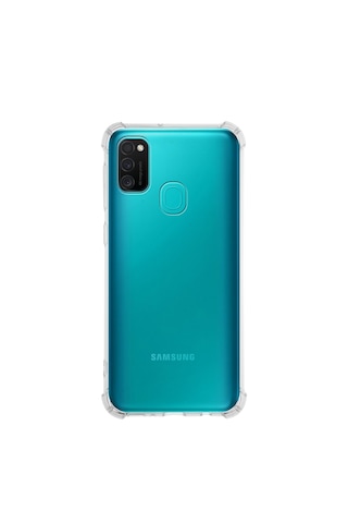 Samsung Galaxy Uyumlu M30s Köşe Korumalı Airbag Antishock Silikon Kapak
