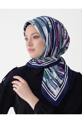 Pierre Cardin Saf Twill İpek Eşarp -8098438-921 Lacivert