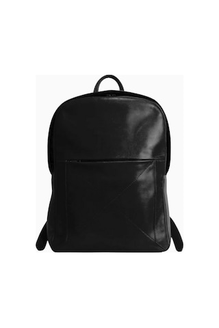 Ryoko Madison Full Grain Deri Unisex Sırt Çantası Black 3 Siyah