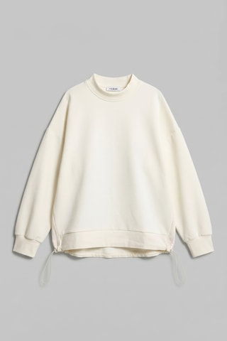Itsbasic Kadın Ekru W5 Oversize Pamuk Tasarım Sweatshirt