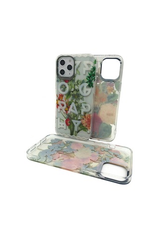 Kajsa Apple Uyumlu iPhone 12 Pro Max Kılıf Çiçek Desenli Kajsa Floral Kapak ZORE-218921
