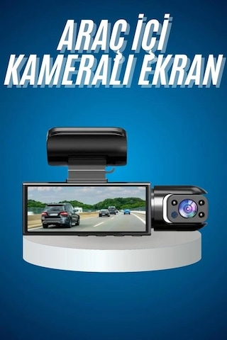 Araç Kamerası Dönebilen Hd Kaliteli Video Ve Fotoğraf Kaydedici 64440198