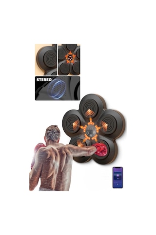 Özel Üretim Rgb Müzikli Bluetooth Hoparlör Genç Yetişkin Boks Egzersiz Müzikli Boks Makinesi