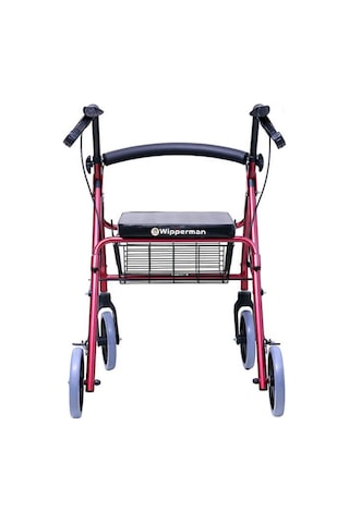 Kraustmann Hasta Frenli Oturaklı Yaşlı Yürüteci Lüx Yürüteç Tekerlekli Walker -tekerlekli Rollatör