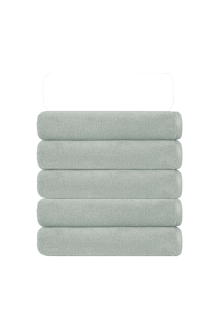 5 Li Otel Banyo Havlusu Pamuklu 70x145 Cm Renkli 16/1 Avs 440 Gr Gri