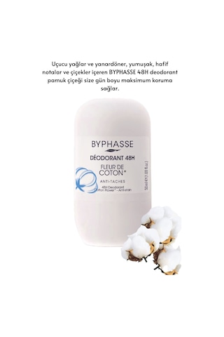 Byphasse Cotton Flower 48H Kadın Roll-On Deodorant 50 ML