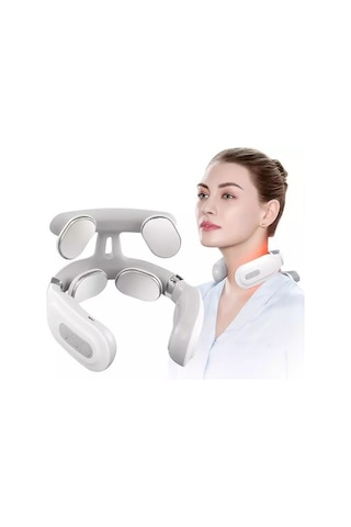 Şarjlı Mikro Elektrikli Omuz Boyun Masaj Aleti 3m2dhx Beyaz