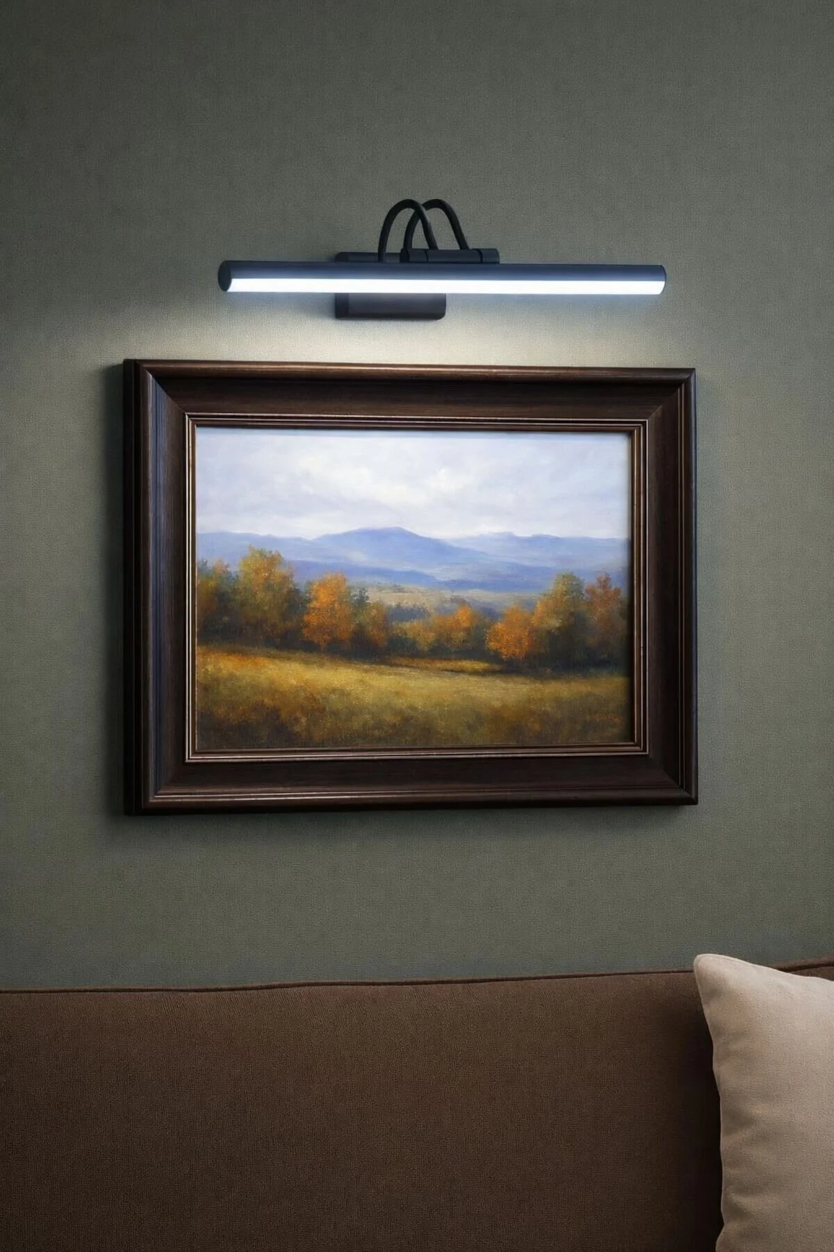 35cm Siyah Kasa Dekoratif Duvar Apliği 220v Led Uyumlu Modern Aydınlatma Beyaz