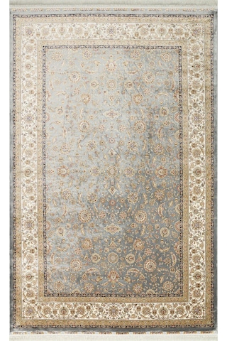 Eko Halı Isfahan Isf 03 Grey Cream Klasik Desenli Yüksek Kalite Sık Dokuma Makine Halısı