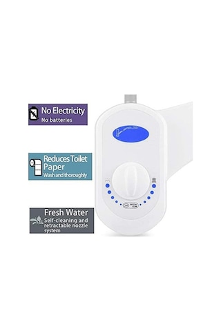 Bloomnest Eıtgzwas 2020 Ev Bide, Tuvalet Bide, Kendi Kendini Temizleyen Jet Sprey, Geri Çekilebilir Su Banyo Aks. Dğ. 46140375 Beyaz